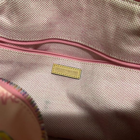 Dooney & Bourke Pink Beach Satchel - Picture 9 of 11